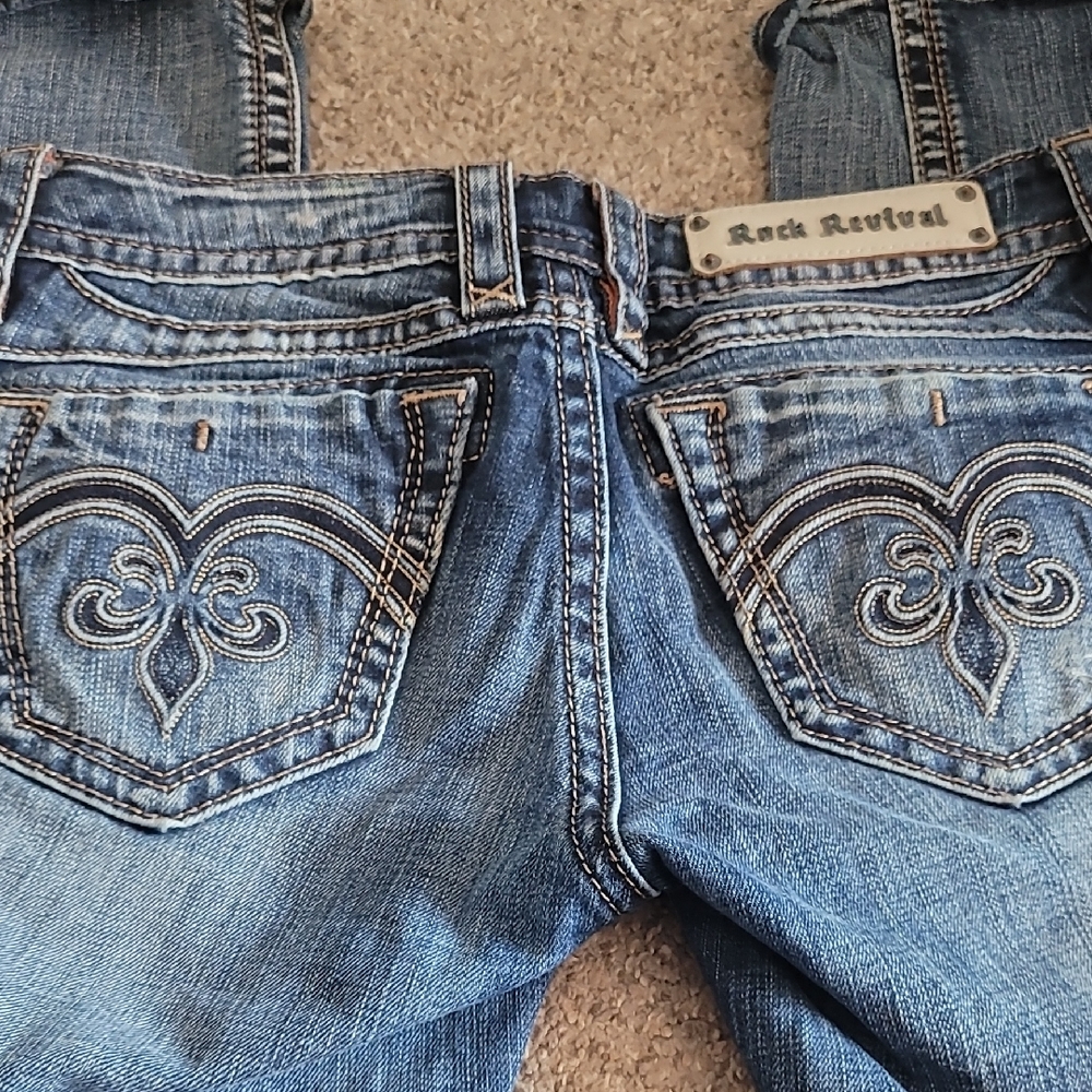 Rock Revival Women's Boot Cut Jeans in Classic Blue